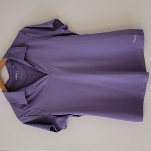 Annika Women's Short Sleeve Golf Shirt, Purple, US L